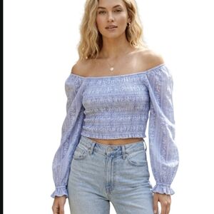 NWT American Eagle peasant crop top style. Boho inspired. Size medium.